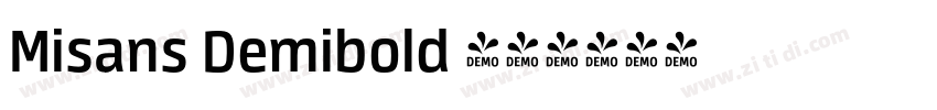 Misans Demibold 粗体字体转换